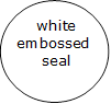     white embossed 
     seal
 - Title: White embossed seal - Description: White embossed seal