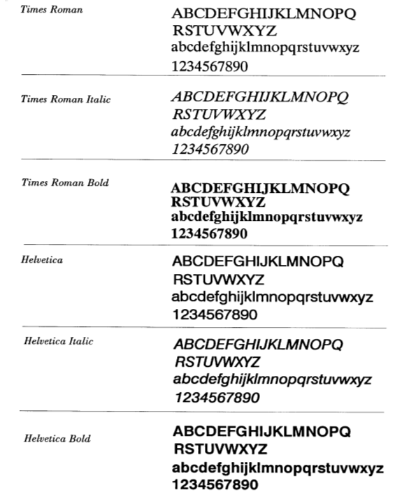 Title: Other Department Typefaces - Description: Other Department Typefaces