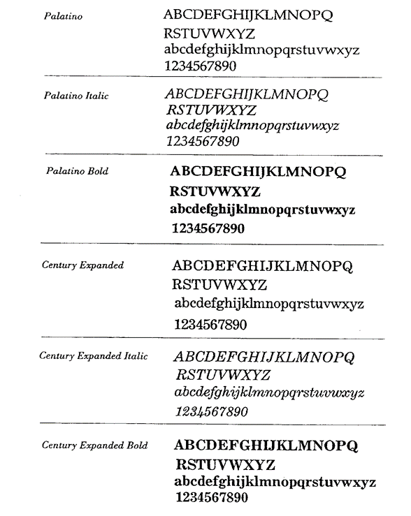 Title: 5 FAH-7 EXHIBIT H-126c   - Description: 5 FAH-7 EXHIBIT H-126c  
OTHER DEPARTMENT TYPEFACES
