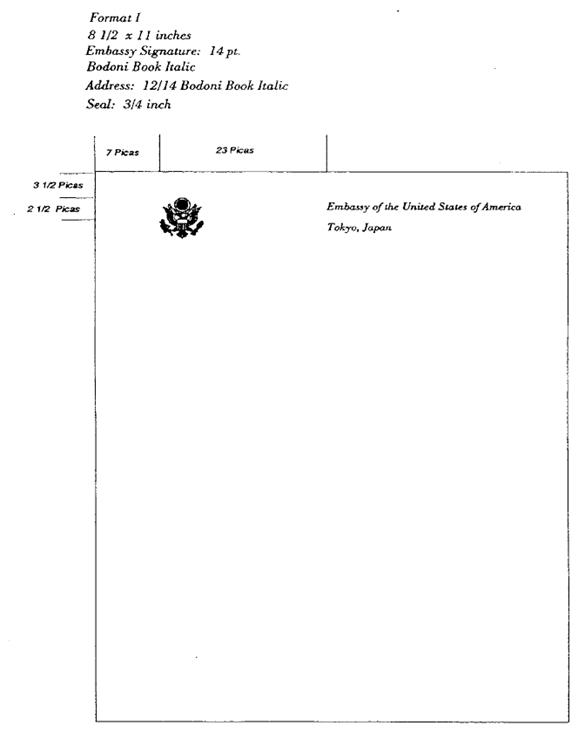Title: Example of Embassy Letterhead - Description: Example of Embassy Letterhead