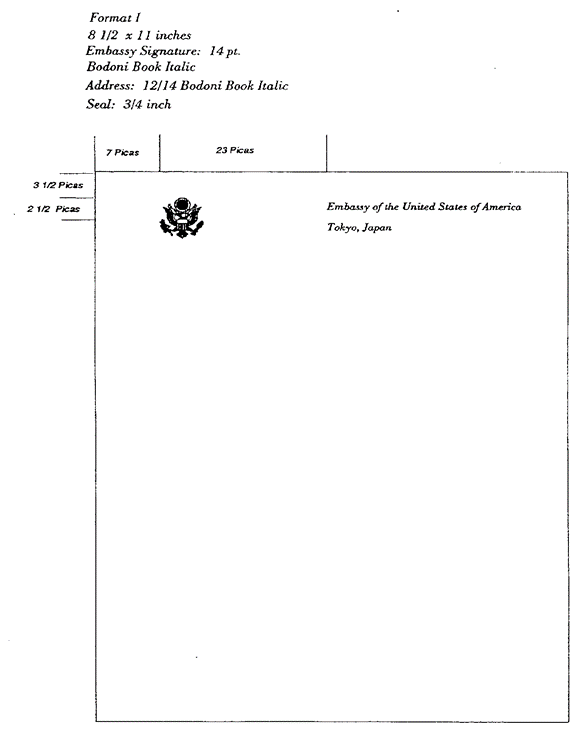 Title: Example of Embassy Letterhead - Description: Example of Embassy Letterhead