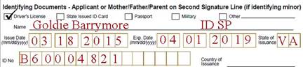 AssureTec ID suspect notation in ID block.